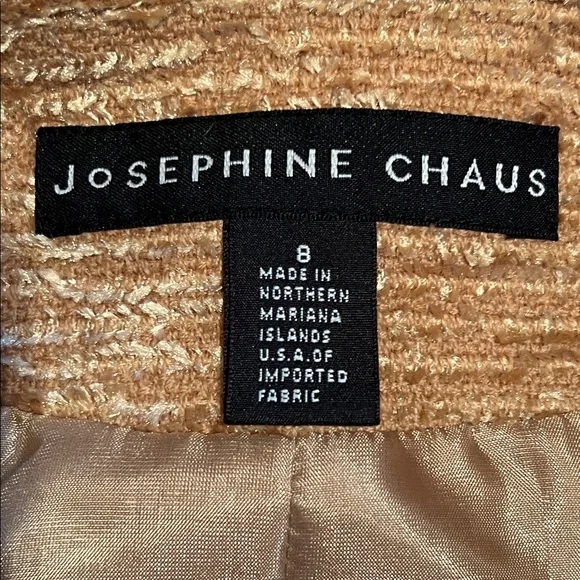 Josephine Chaus Gold Textured Wool Jacket - Picture 13 of 16